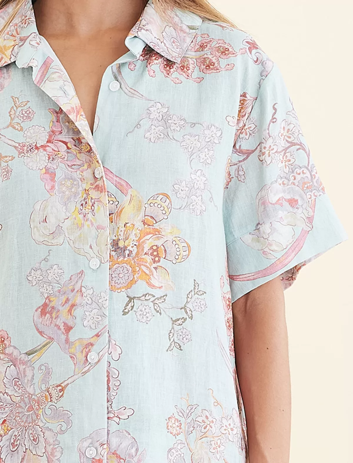 Papinelle Coco Resort Linen Short Sleeve Shirt