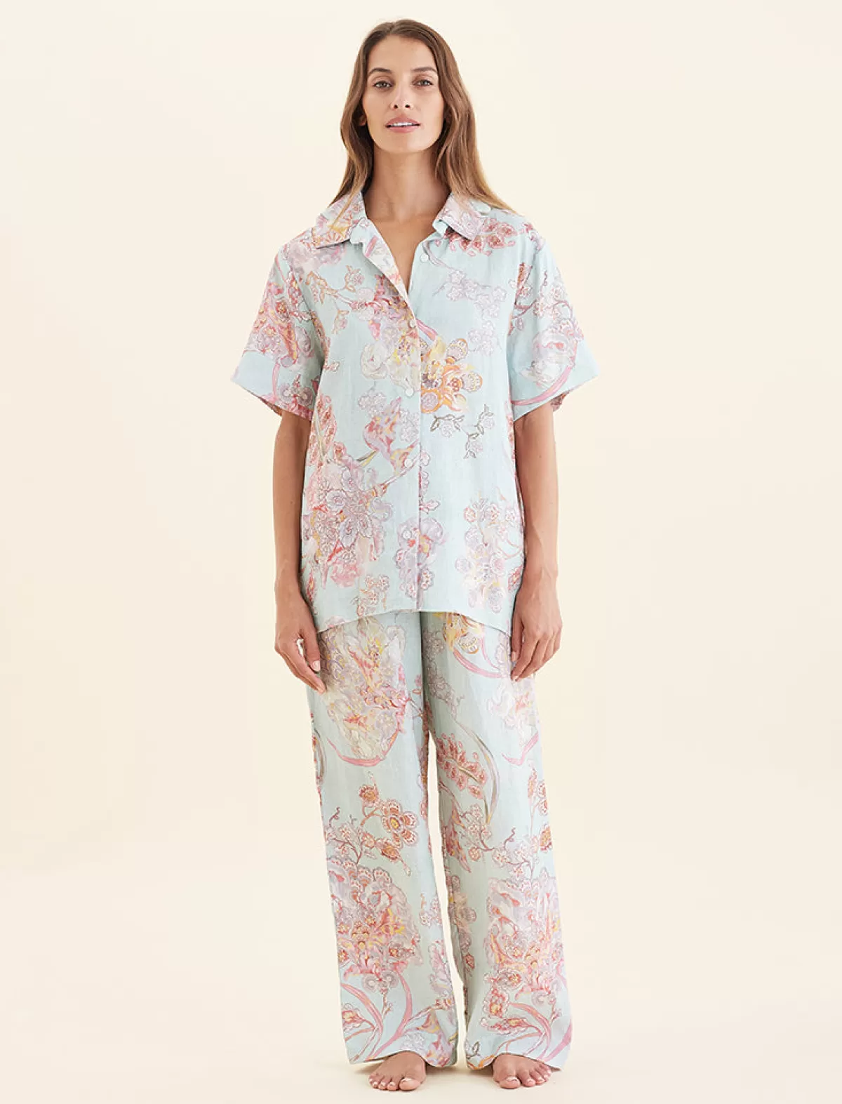 Papinelle Coco Resort Linen Short Sleeve Shirt