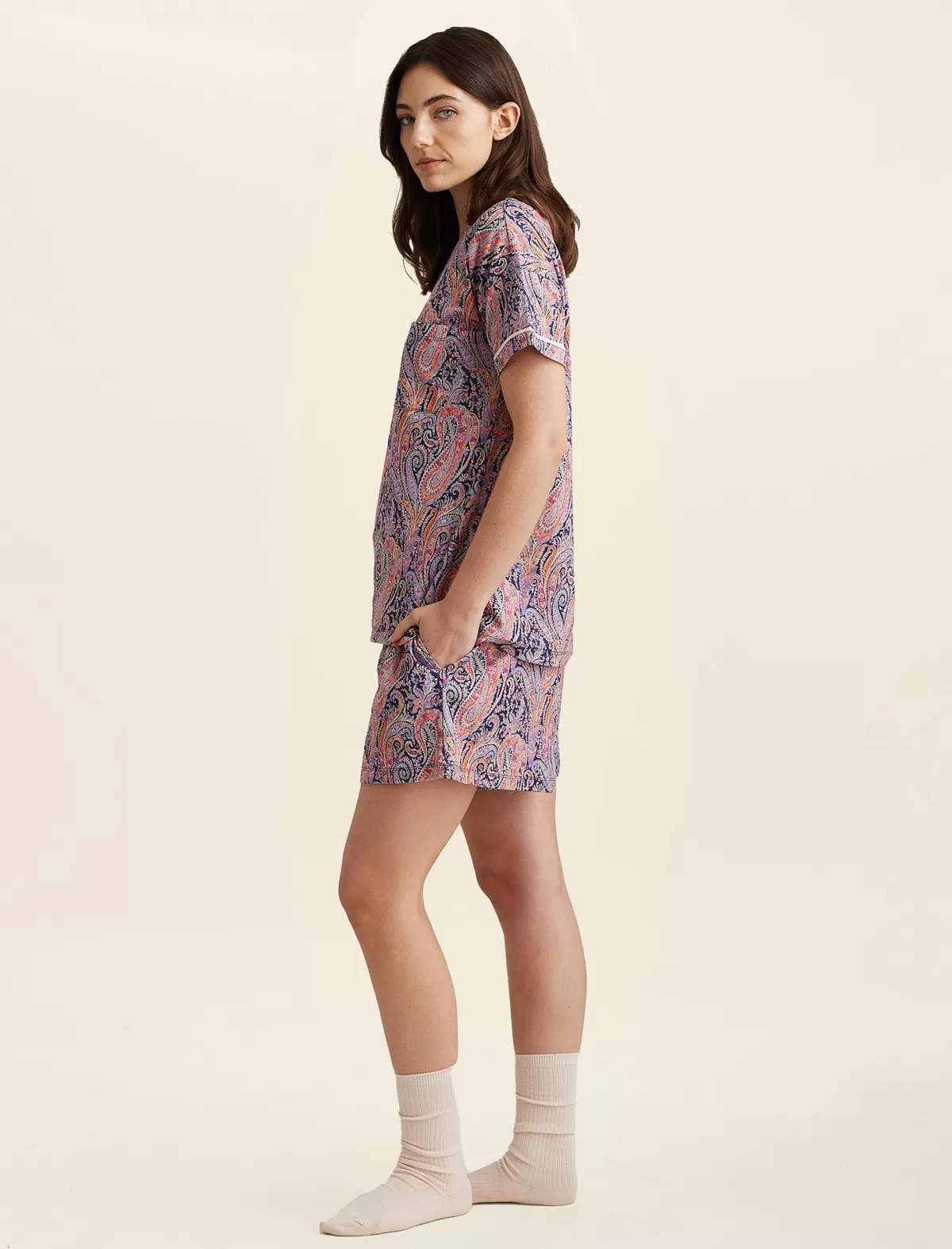 felix__isabelle_knit_print_tee_2.webp Papinelle Felix & Isabelle Knit Print Tee