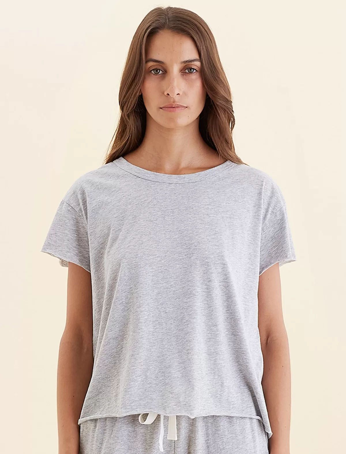 Papinelle Jada Organic Cotton Knit Boxy Tee