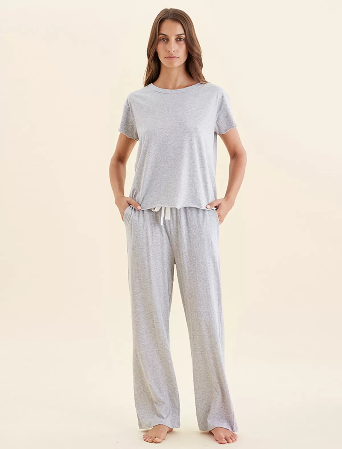Papinelle Jada Organic Cotton Knit Boxy Tee