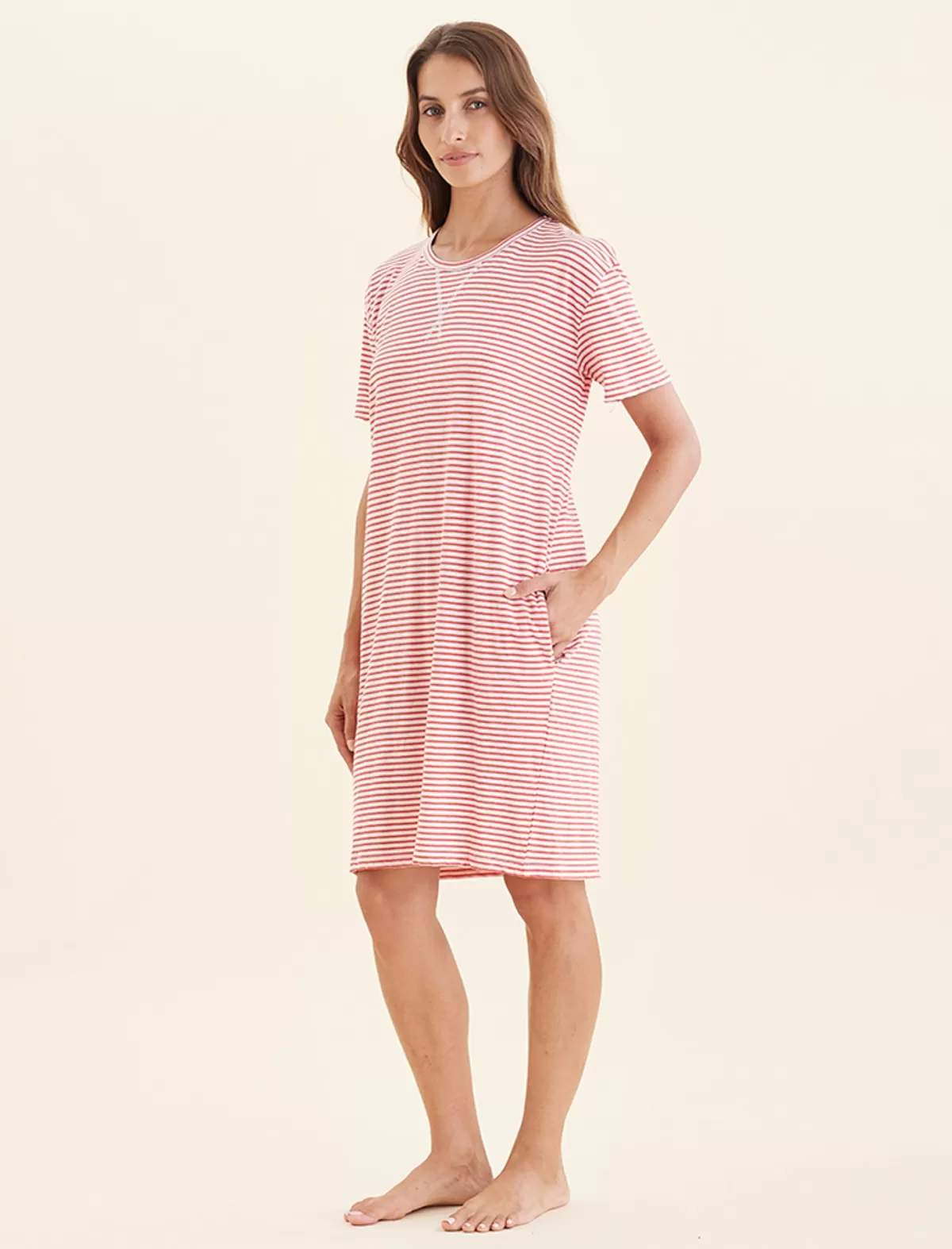 Papinelle Jada Organic Cotton Knit Midi Nightie