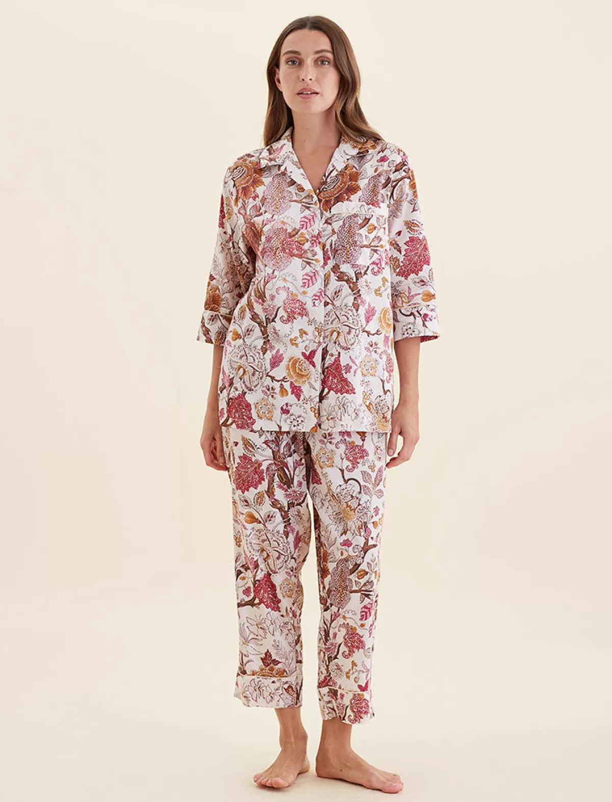 karen_walker_edwardian_floral_crop_pj_set_2.webp Papinelle Karen Walker Edwardian Floral Crop PJ Set