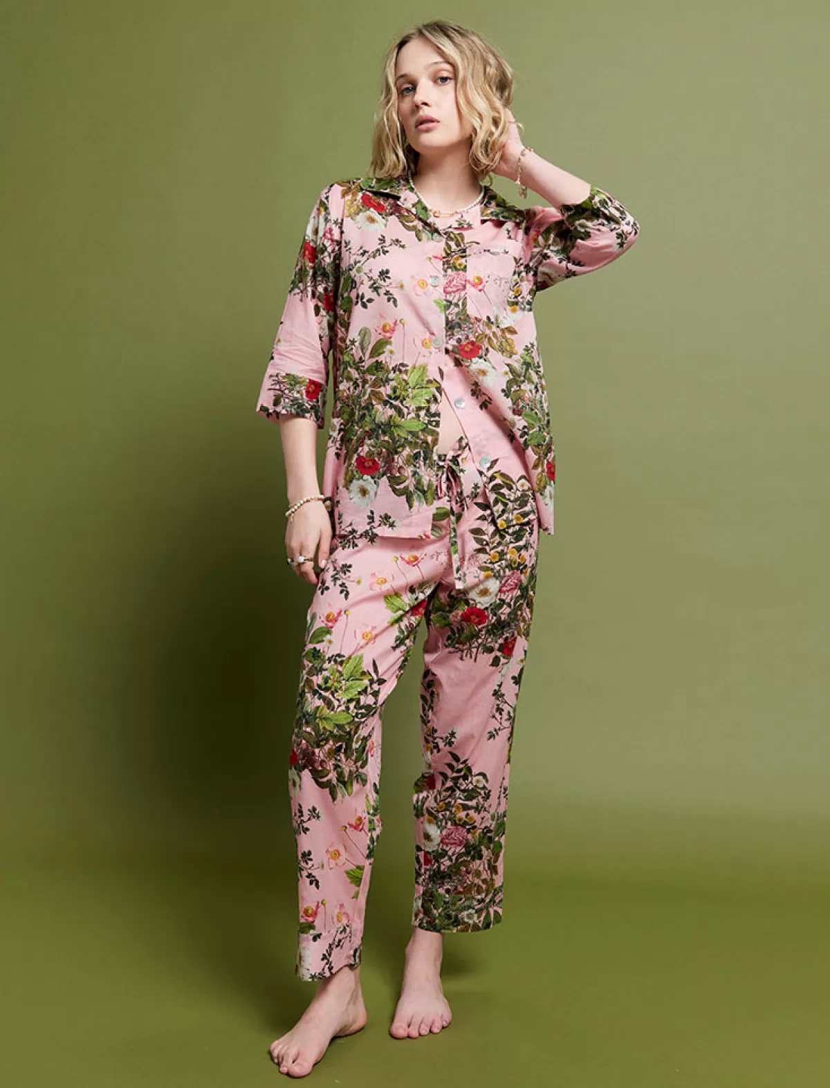 Papinelle Karen Walker Love Letters Crop PJ Set