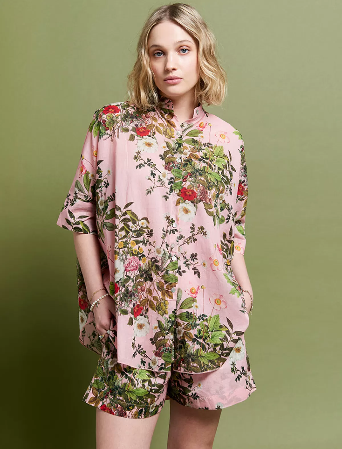 Papinelle Karen Walker Love Letters Flowy Boxer PJ Set