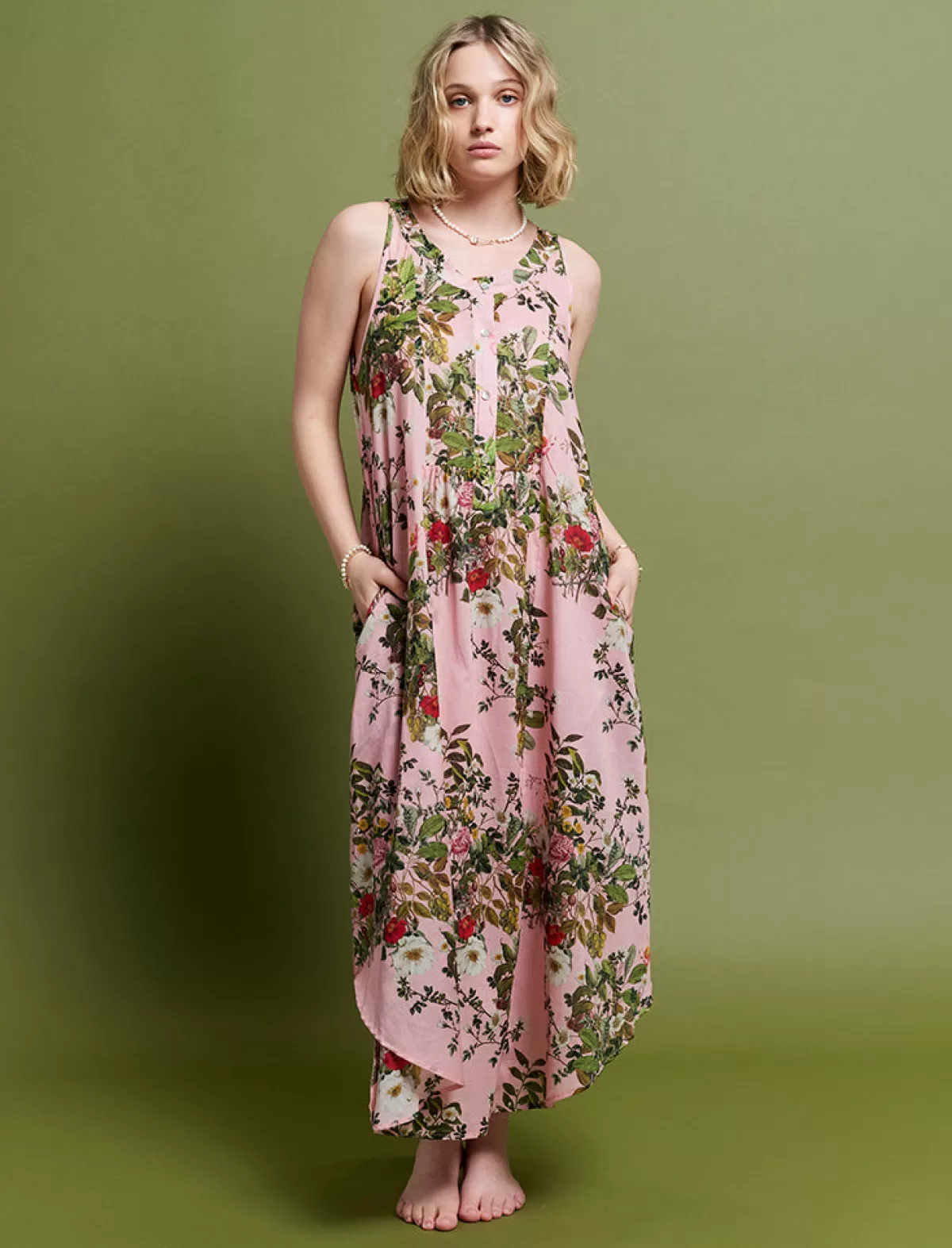 Papinelle Karen Walker Love Letters Panel Front Maxi Nightie