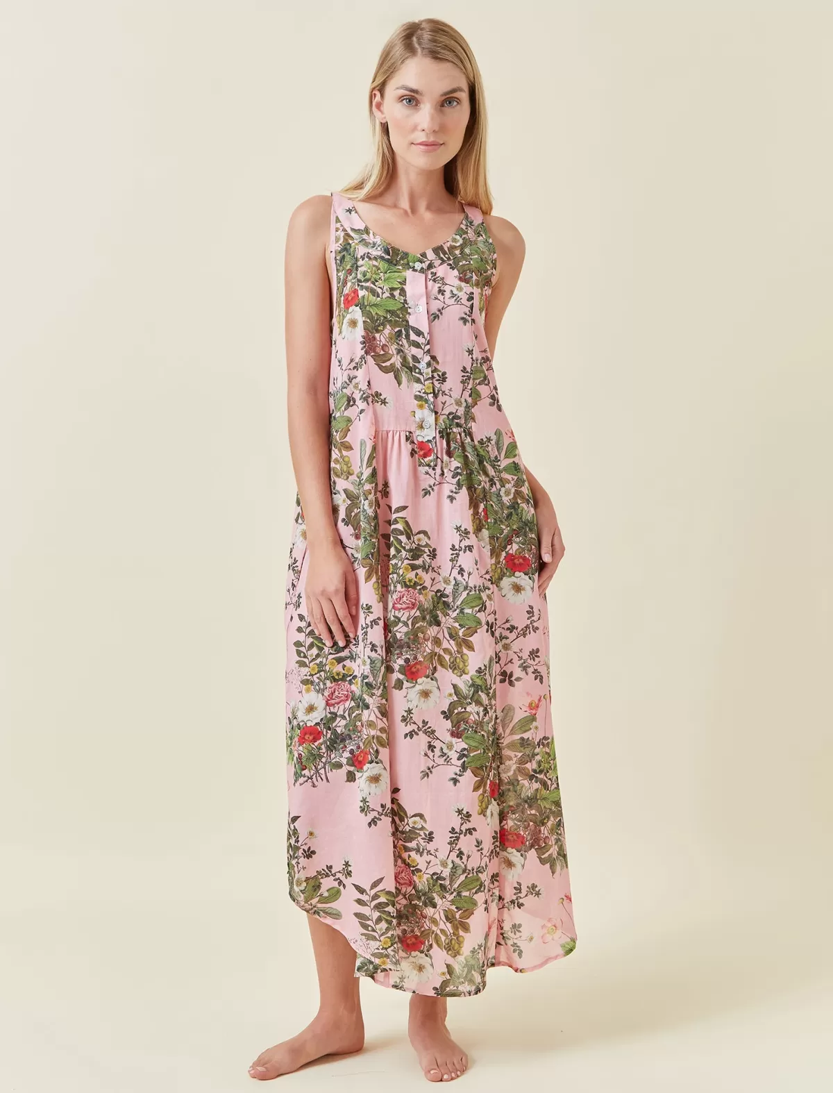 Papinelle Karen Walker Love Letters Panel Front Maxi Nightie