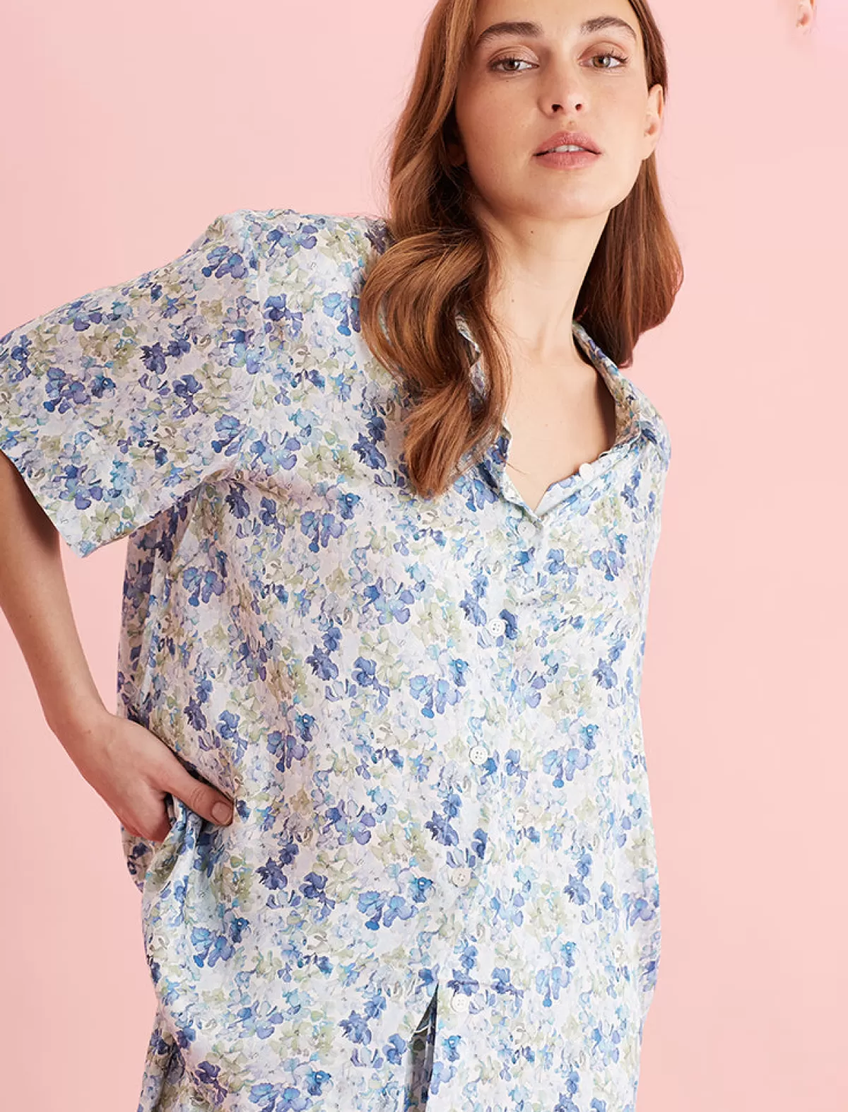 Papinelle Lily Jane Satin Short Sleeve Shirt