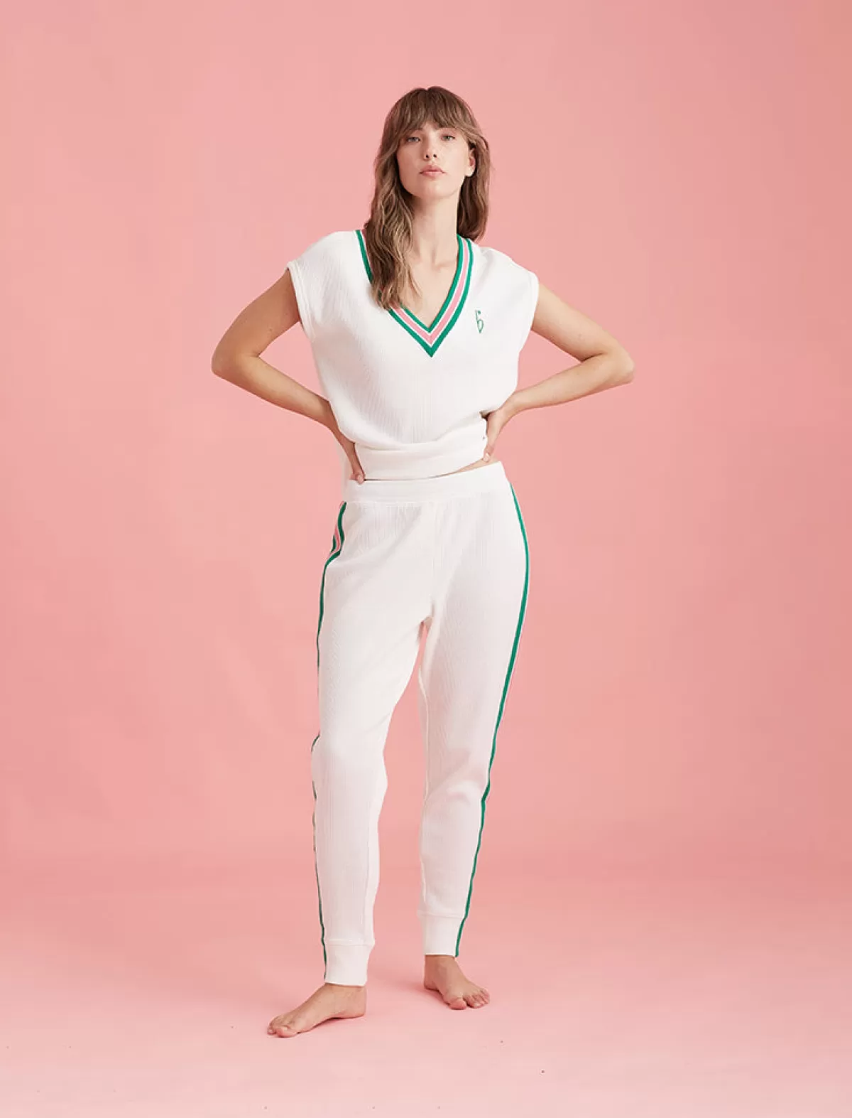 Papinelle Luxe Waffle Tennis Jogger