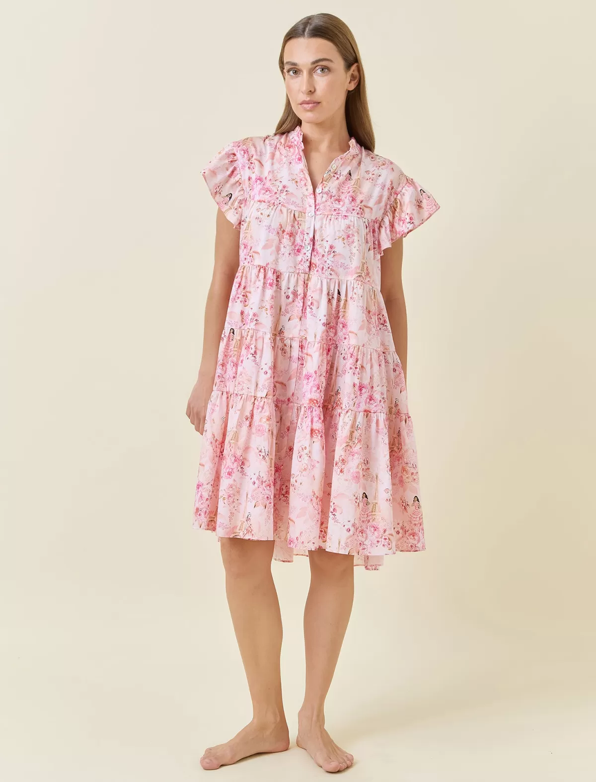 Papinelle Magnificent Mess Flutter Panel Nightie