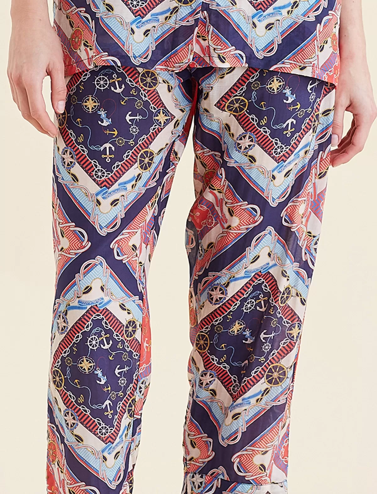 Papinelle Marine Crop PJ Set