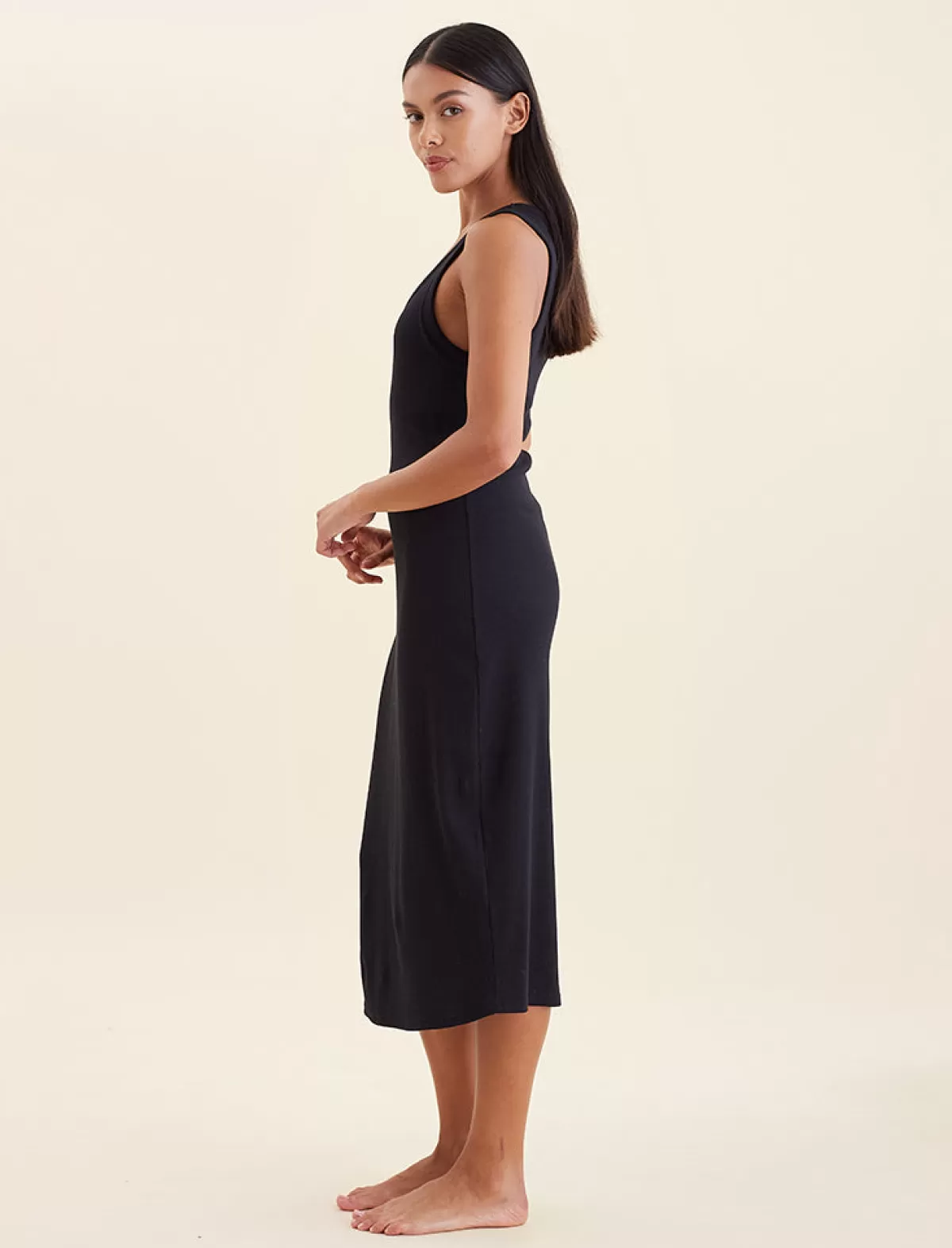 milla_rib_shelf_bra_dress_3.webp Papinelle Milla Rib Shelf Bra Dress