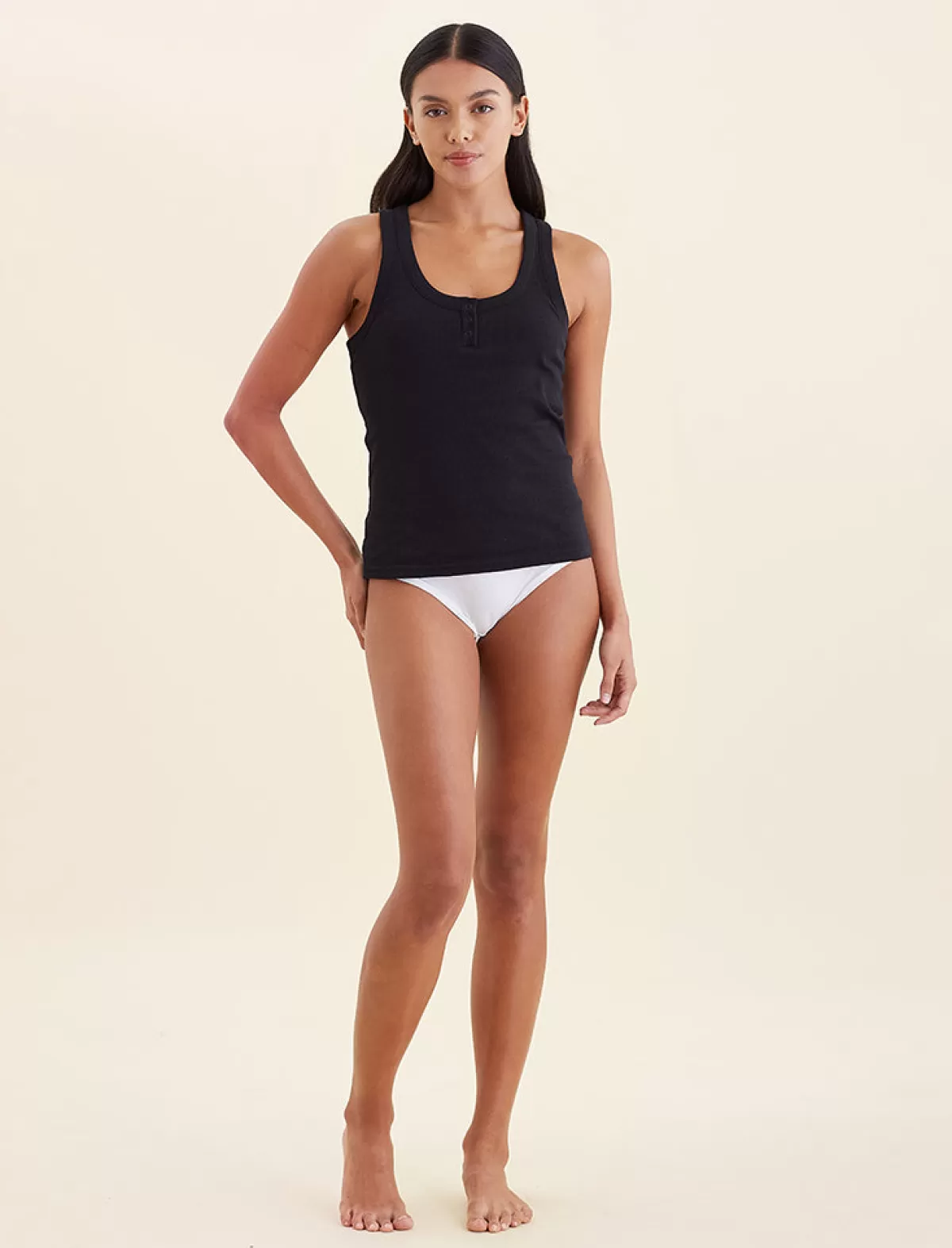 milla_rib_shelf_bra_henley_tank_2-1.webp Papinelle Milla Rib Shelf Bra Henley Tank