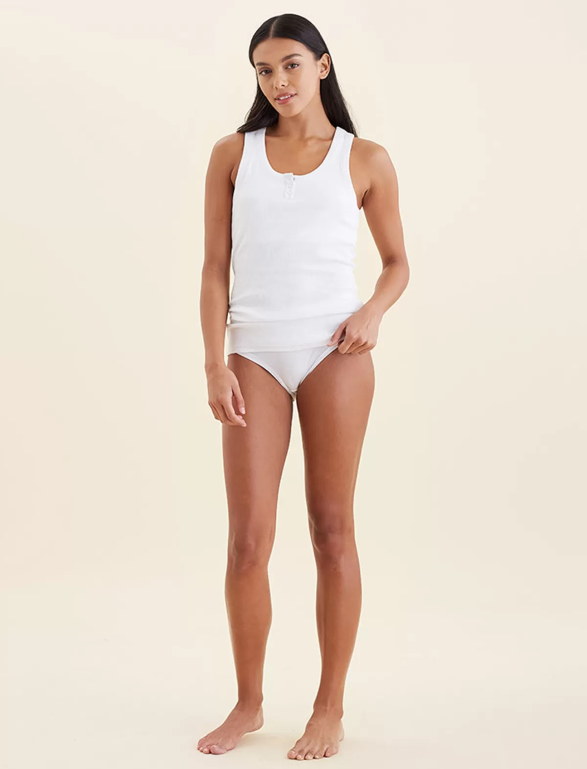 milla_rib_shelf_bra_henley_tank_2-2.webp Papinelle Milla Rib Shelf Bra Henley Tank