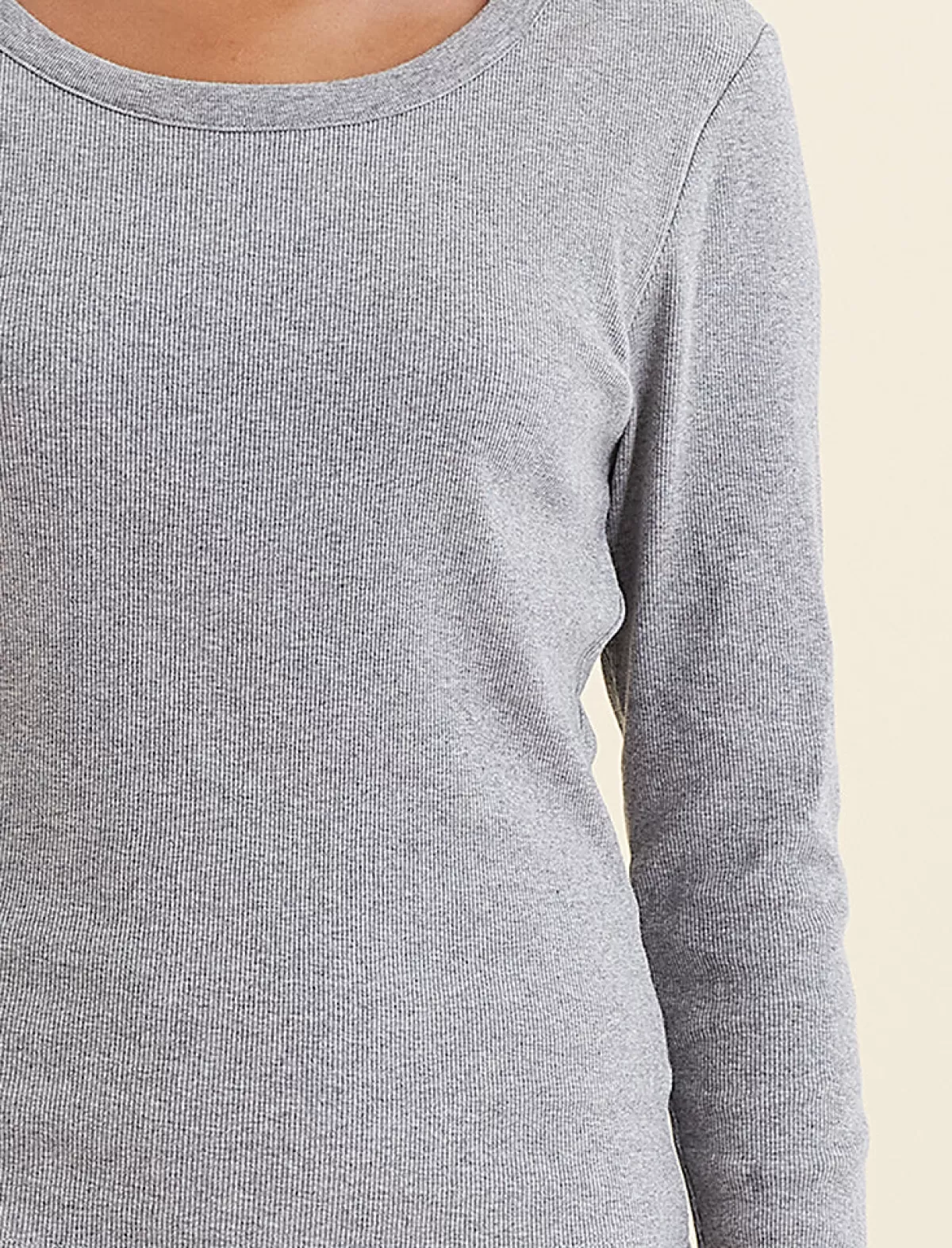 Papinelle Milla Rib Shelf Bra Long Sleeve Tee