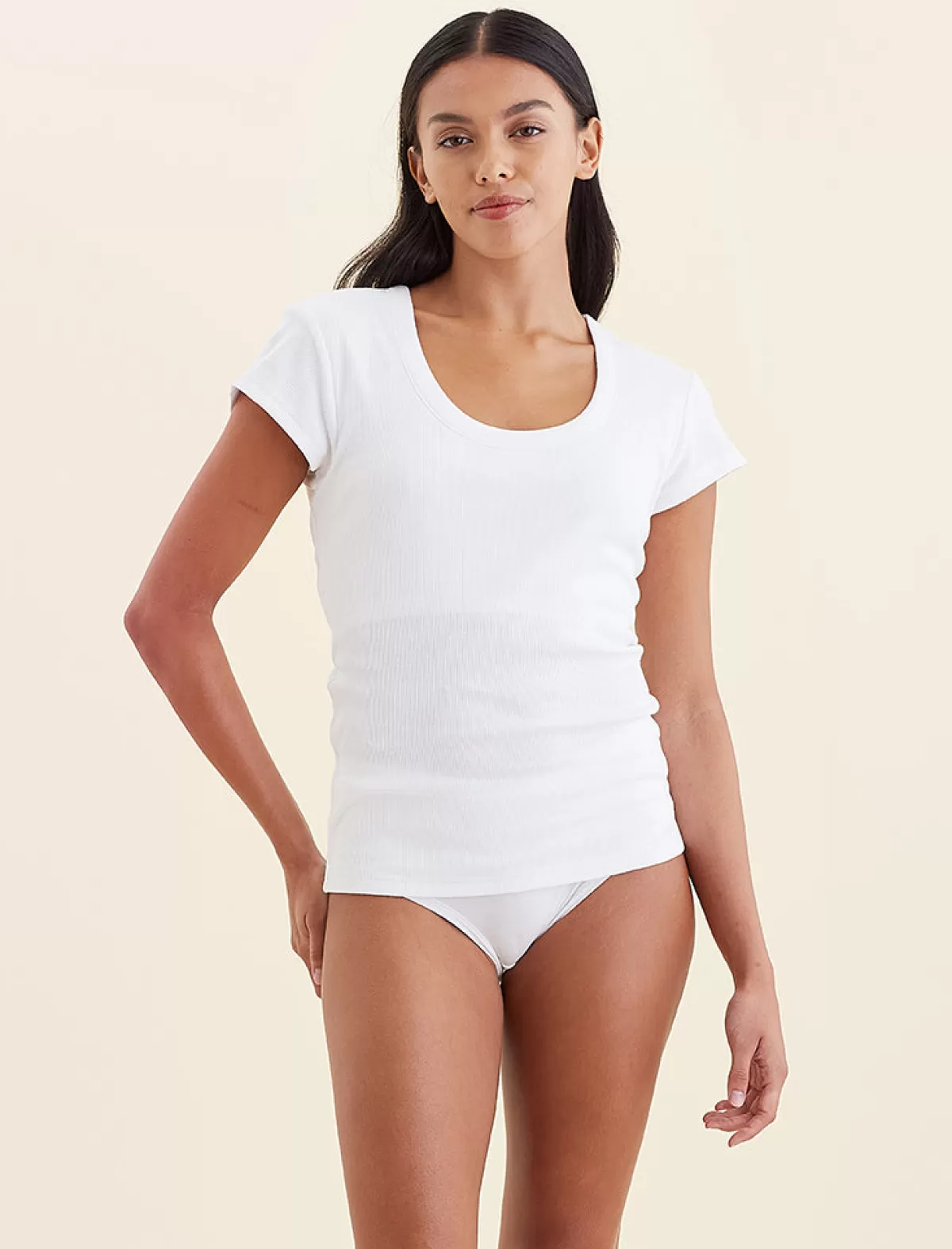Papinelle Milla Rib Shelf Bra Tee