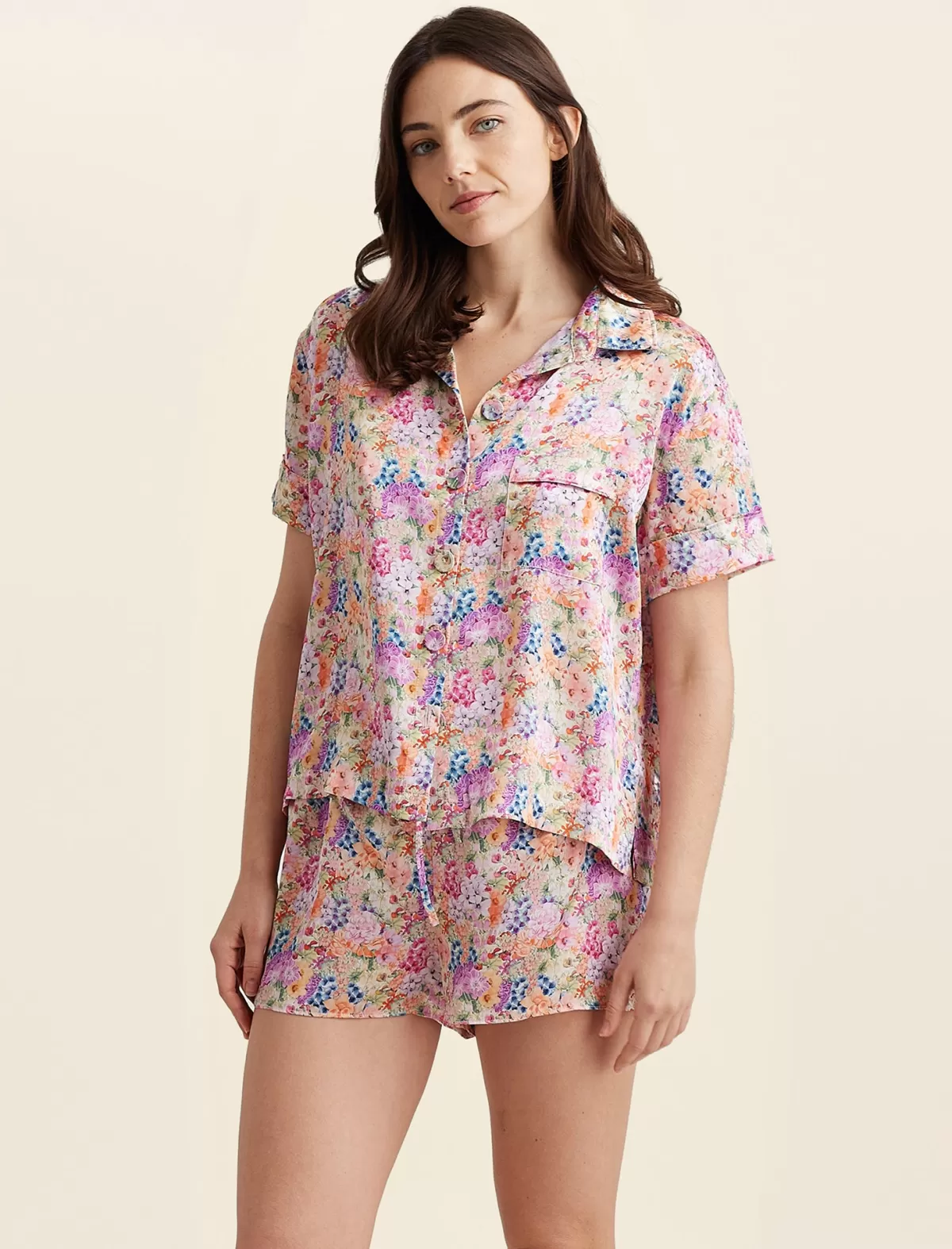 Papinelle Painted Travels Silk Boxer PJ Set