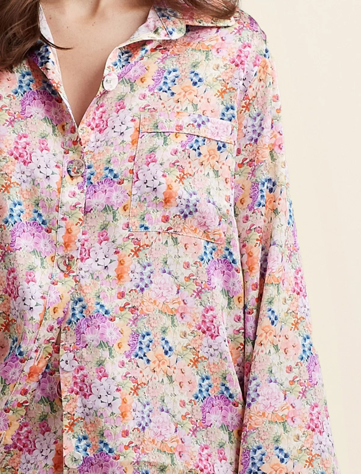 Papinelle Painted Travels Silk Full Length PJ & Eyemask