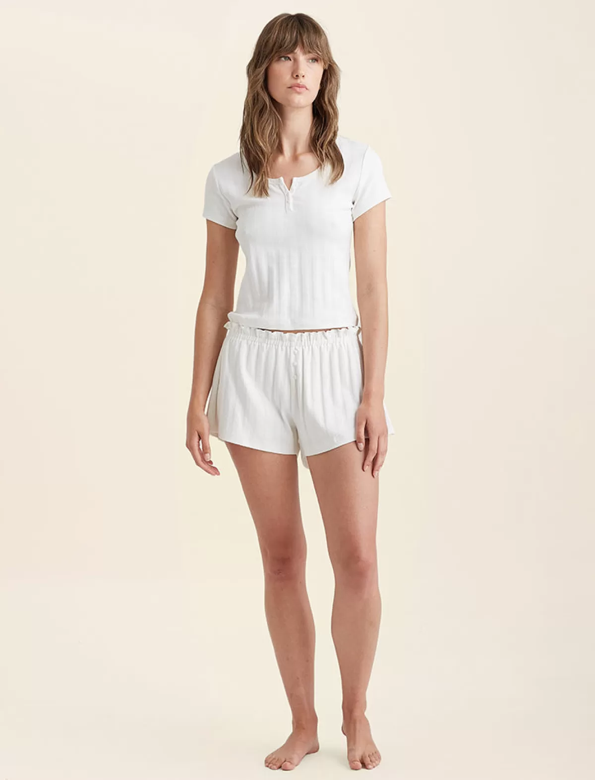 Papinelle Pippa Pointelle Short Sleeve Tee