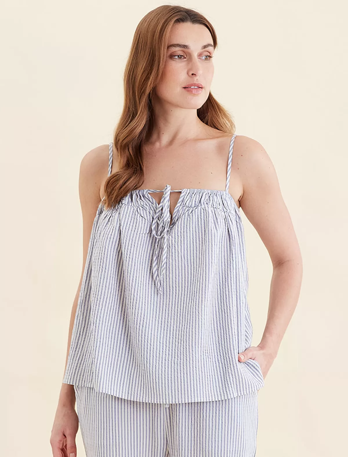 Papinelle Sabine Seersucker Stripe Cami