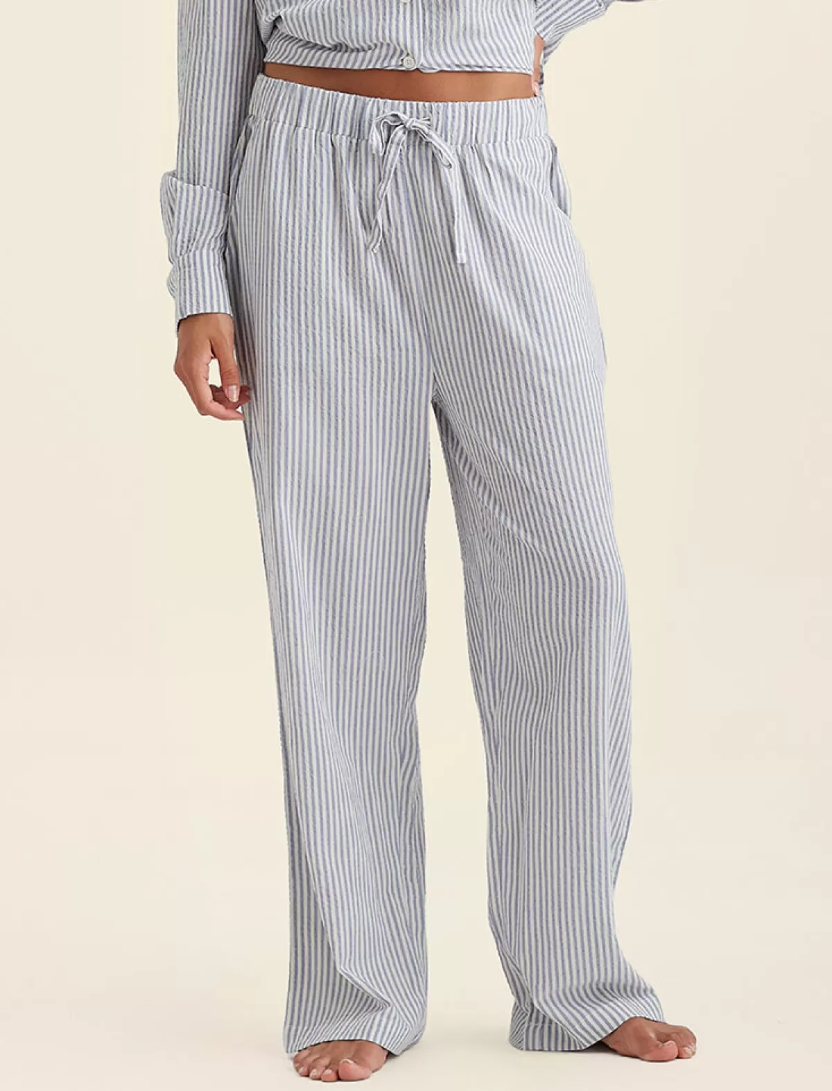 Papinelle Sabine Seersucker Stripe Full Length Pant