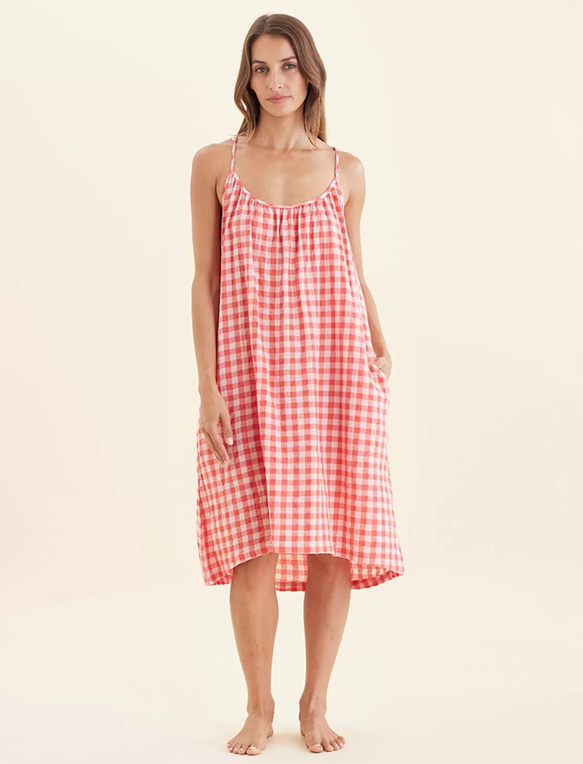 Papinelle Seersucker Strappy Nightie