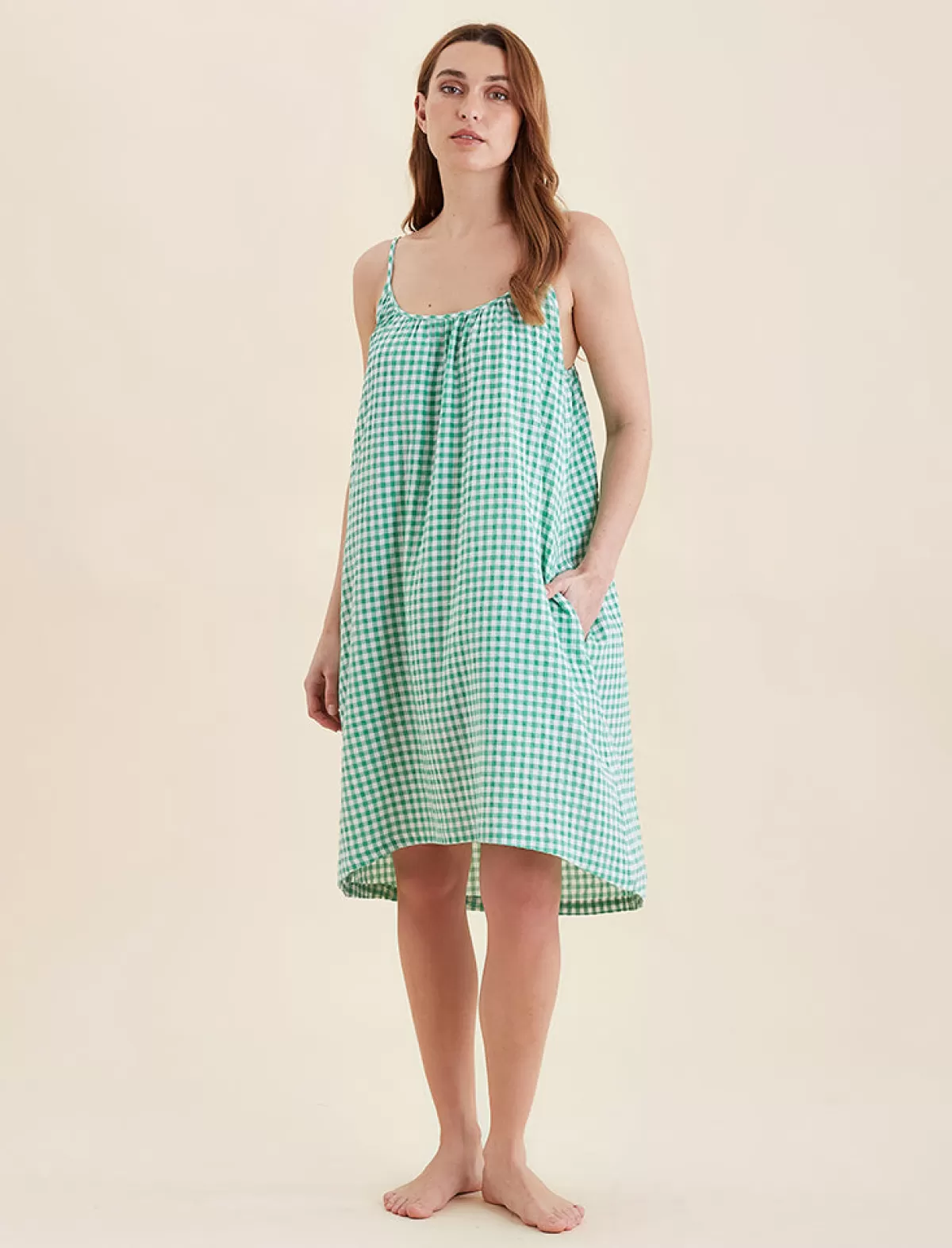 Papinelle Seersucker Strappy Nightie