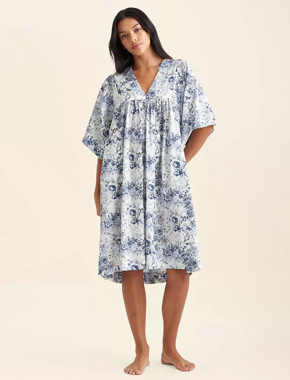 Papinelle Toile De Jouy Kaftan Nightie