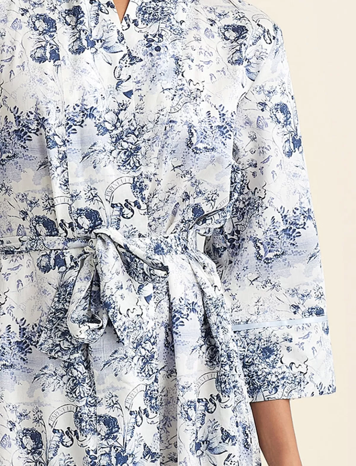 Papinelle Toile De Jouy Midi Robe