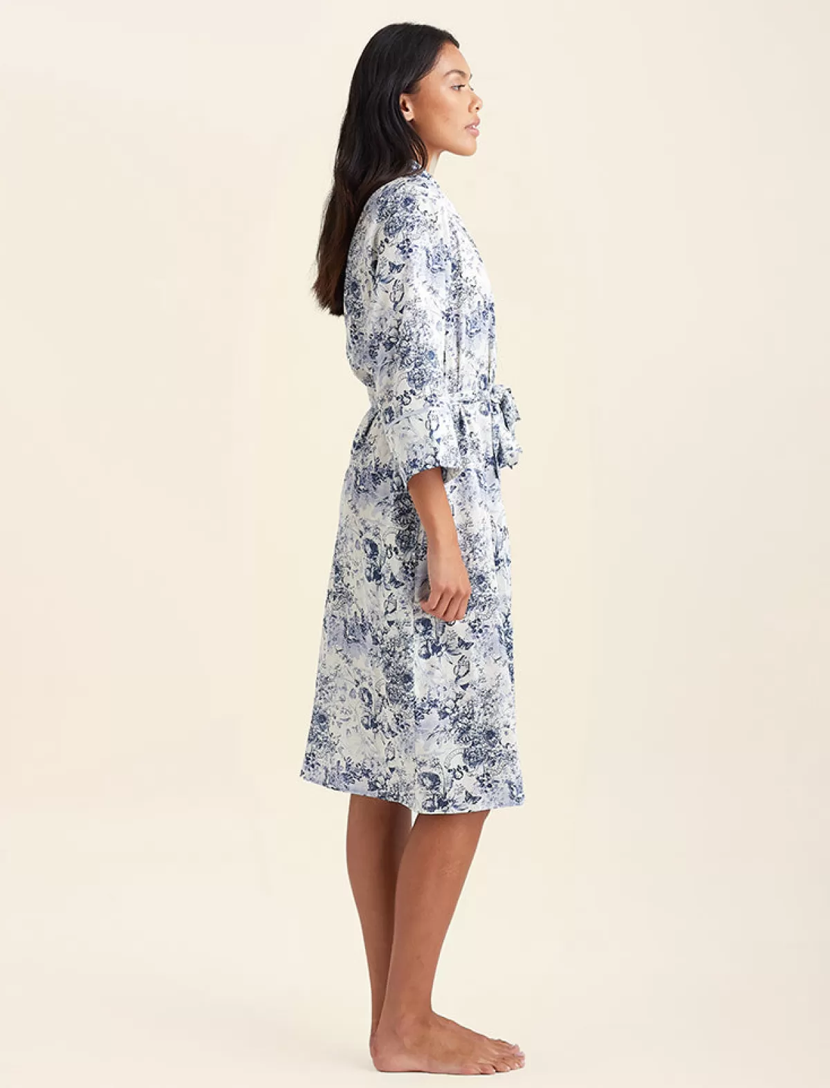 toile_de_jouy_midi_robe_3.webp Papinelle Toile De Jouy Midi Robe