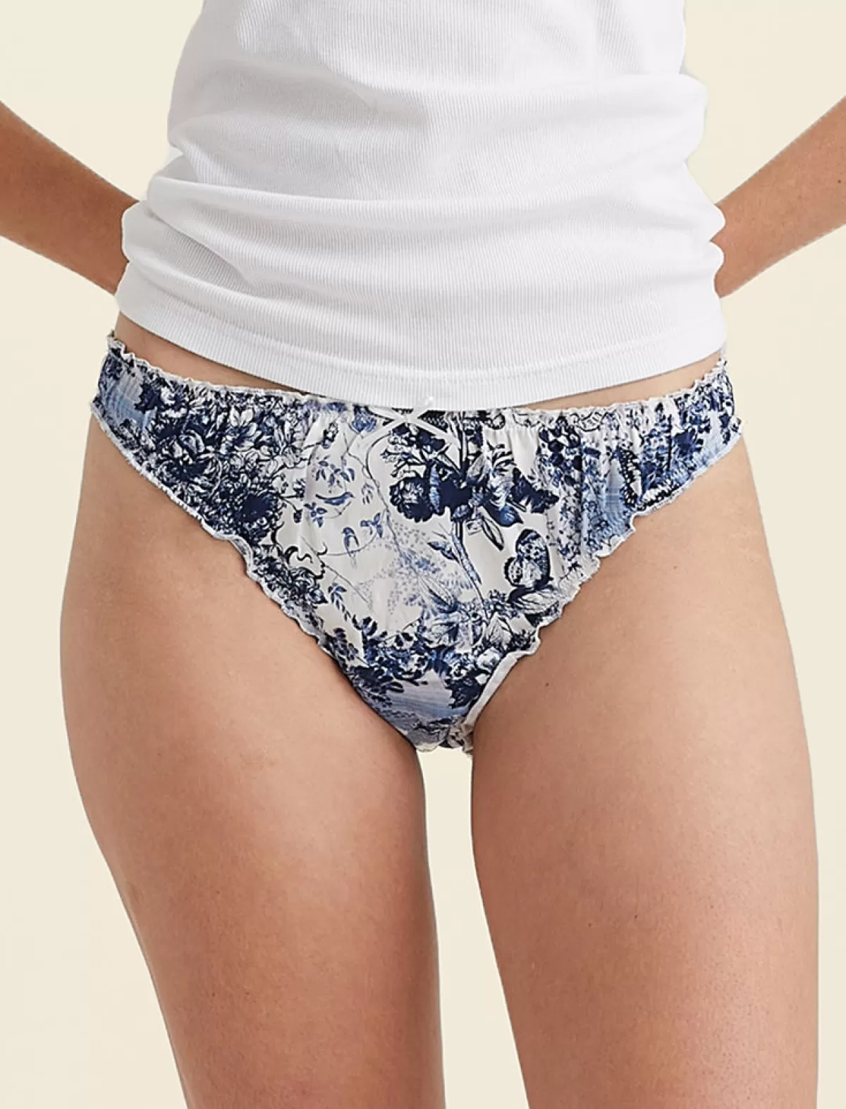 Papinelle Toile De Jouy Silk Knicker