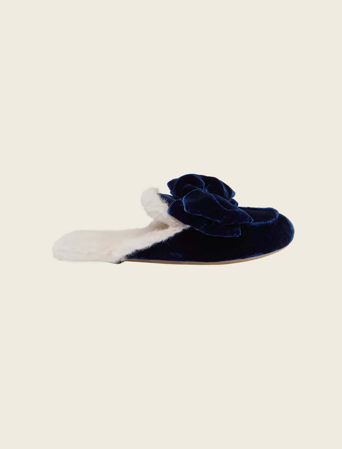 Papinelle Velvet Bow Slide